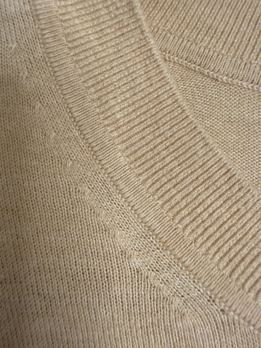QUINCE Lightweight Cashmere Blend Sweater | Neutral Beige | XL - Picture 5 of 8